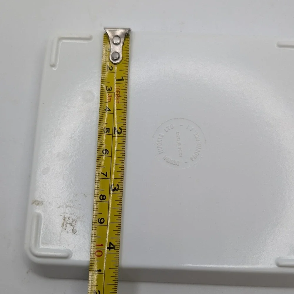 Vtg‎ Design Imports Ltd Melamine Tray White Iris Floral Made In Italy Small 5x4
